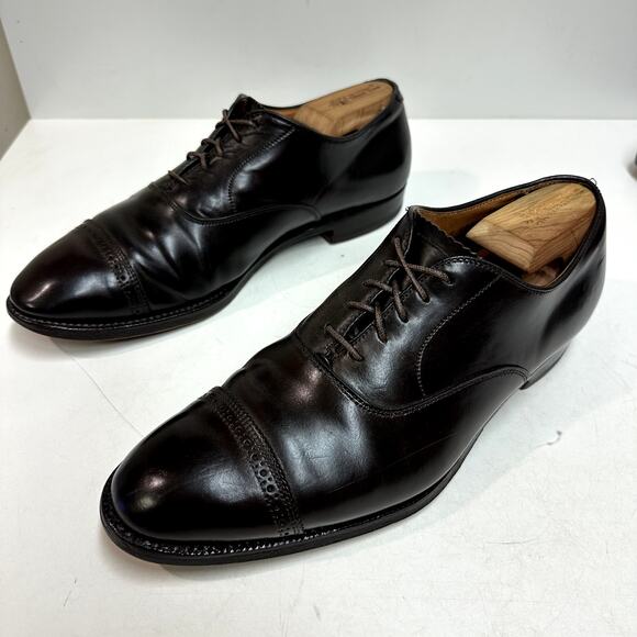 VERY GOOD Alden 9015 Dark Brown Color 8 Shell Cordovan Perforated Tip Bal 10.5 - Picture 6 of 14